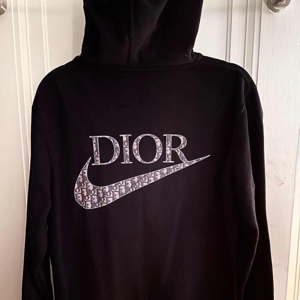 Nike x Dior Unisex Black Hoodie